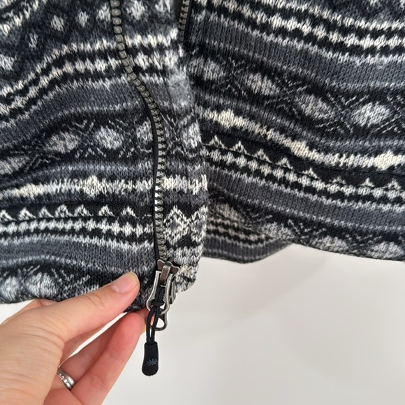 Athleta fair isle Nordic print zip jacket - Picture 3 of 6
